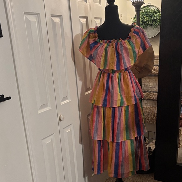 English Factory Multicolor Ruffled Dress - Picture 2 of 7